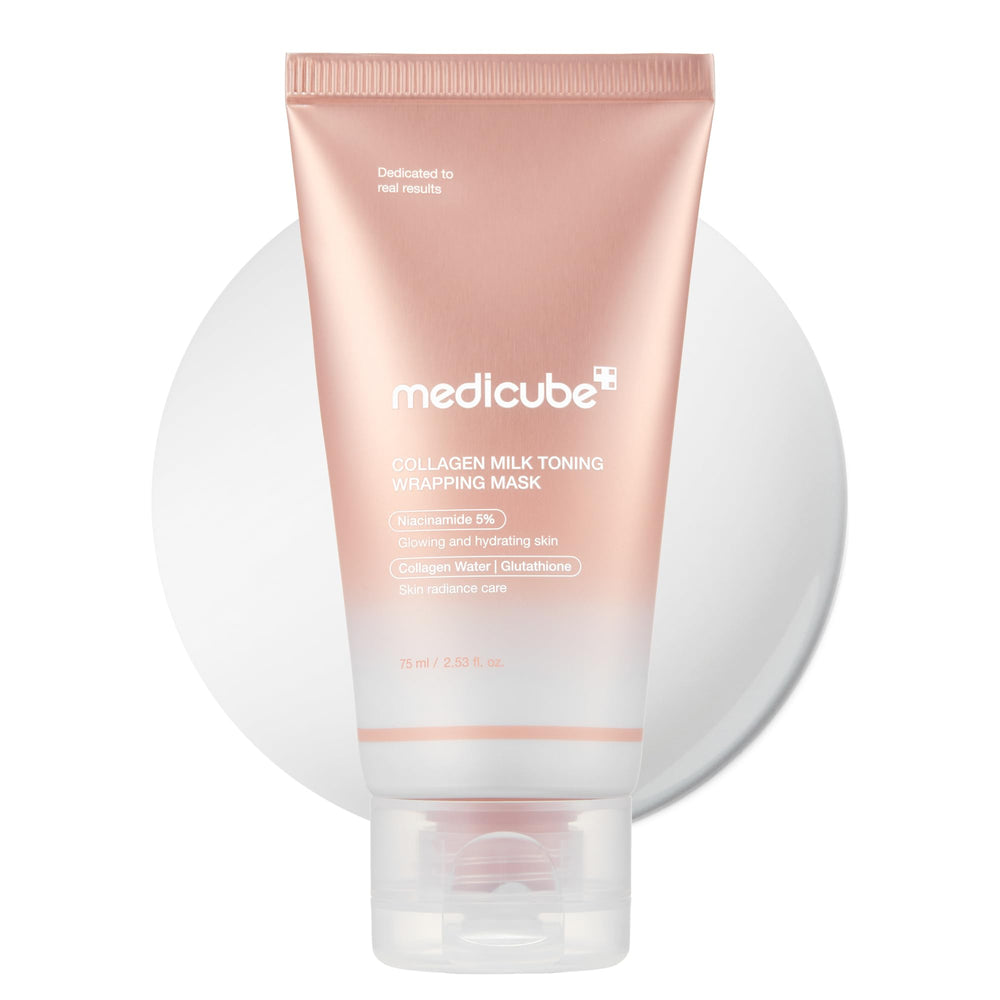 medicube Collagen Glazed Mask packaging highlights premium, hydrating skincare prep