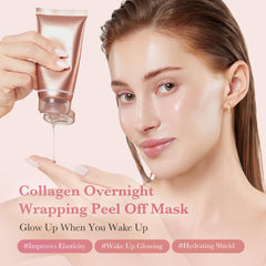 Medicube Collagen Night Wrapping Mask hydrolyzed collagen visual suggests elasticity support