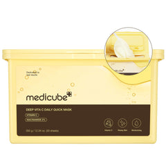 Medicube Deep Vita C daily quick dispenser demonstrates easy, mess-free application for radiant skin