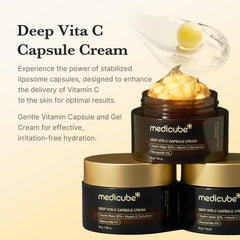 Medicube Deep Vita C Golden Capsule gel texture ready for daily hydration