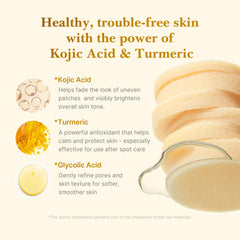 medicube Kojic Acid Turmeric Toner Pad after spot care routine supports even tone