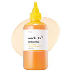 Medicube Kojic Turmeric Toner packaging highlighting glow-enhancing formula