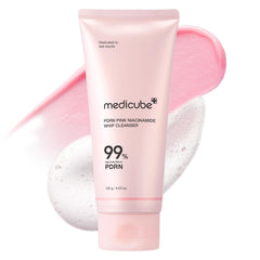 Medicube PDRN Marshmallow Whip Cleanser packaging shown for daily cleansing ritual