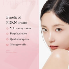 Swirl of Medicube PDRN Pink Hyaluronic Cream delivering rich hydration.