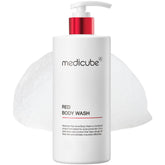 Medicube Red Body Wash bottle front view for gentle cleansing on acne-prone skin.