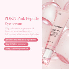 Medicube Salmon DNA PDRN Eye Serum application closeup demonstrates gentle eye-area use