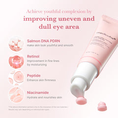 Medicube Salmon DNA PDRN Eye Serum silky texture promotes quick absorption around eyes