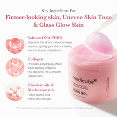 Medicube Salmon DNA PDRN jelly pad soothing effect on skin texture for daily calm