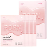 Medicube Salmon DNA PDRN Pink Vita Coating Sheet Mask packaging highlights premium hydration and glow.