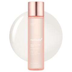 Medicube Triple Collagen Toner bottle front hints at deep hydration for a dewy complexion
