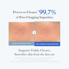 medicube Zero Pore capsule detail highlights blue capsule for pore care