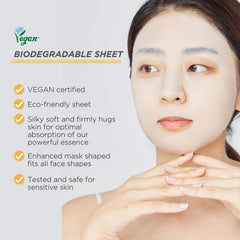 Mediheal EGT Ampoule Mask ingredients emphasize retinal and peptides for deep hydration.