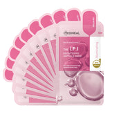 Mediheal IPI Ampoule Mask hydrogel sheet close-up showing hydration focus and brightening potential