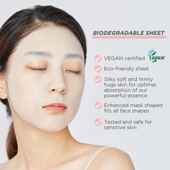 Mediheal Madecassoside blemish-care mask calms troubled skin and blemishes.