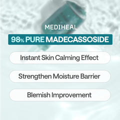 Mediheal Madecassoside Essential Sheet Mask vegan-certified badge on packaging.