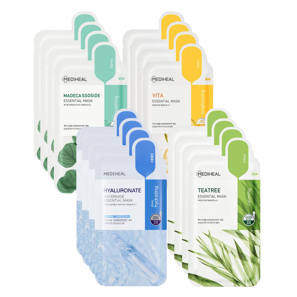 Mediheal Tea Tree Essential mask pack soothes and balances skin.
