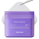 Mediheal Toner Pads PDRN rose close-up showing hydrating care.