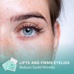 MEDIVIZ Eyelid Cleanser Wipes used after makeup removal on lashes and lids