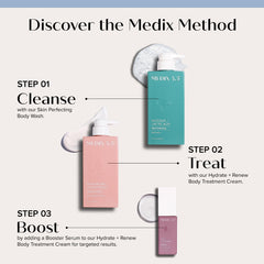 Medix 5.5 Exfoliating Wash foaming lather highlights rich texture and exfoliation action