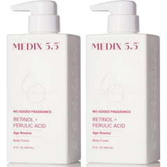 Medix 5.5 fragrance-free retinol face moisturizer bottle showing clean packaging and daily anti-aging support