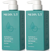 Medix 5.5 glycolic lactic exfoliating wash pump bottle for smoother skin