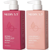 Medix 5.5 Retinol Body Lotion bottle for easy, hydrating application and a firmer appearance