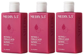 Medix 5.5 Retinol Body Lotion bottle for travel-friendly firming.