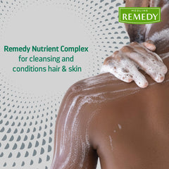 Medline Remedy foam on skin application demonstrates easy cleansing without water.