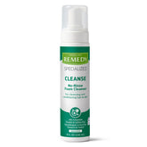 Medline Remedy no-rinse foam bottle for quick, water-free cleansing at bedside.