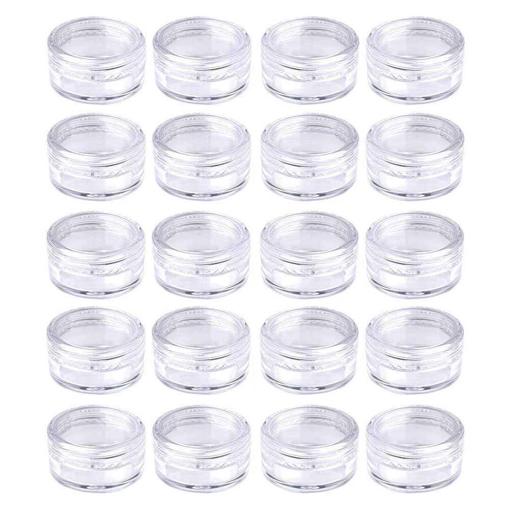 Medsuo 5ml clear sample pot with lid for easy viewing of contents