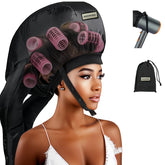 MEELUKYAYA hair bonnet fits all hair lengths for versatile styling.