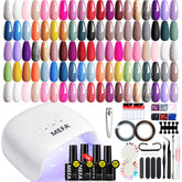 MEFA gel nail polish kit with UV light for at-home salon looks