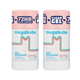 Megababe Daily Deodorant Rosy Pits bottle showing aluminum-free odor protection