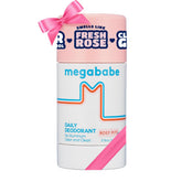 Megababe Daily Deodorant Rosy Pits stick glides on smoothly for long-lasting underarm freshness.