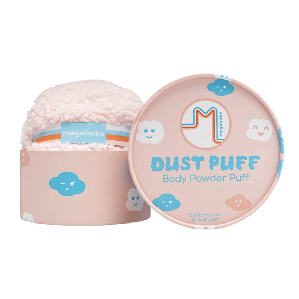 Megababe Dust Puff oversize 6x3 for quick, even coverage