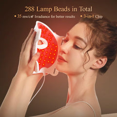 MEGELIN LED mask 7-colors wavelengths for targeted skin tone and texture improvement.