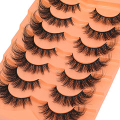 MEHALUSH cat-eye lashes 18mm long closeup highlights dramatic, yet wearable length for varied eye shapes