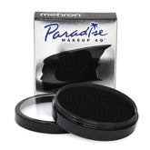Mehron Paradise Makeup AQ black bottle pour shows precise stage-ready application.