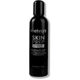 Mehron Skin Prep Pro bottle shown for mattifying primer and long wear.