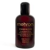 Mehron Stage Blood glossy-blood-pour shows lifelike wet stage realism