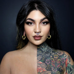 Mehron Tattoo Cover ProColoRing 1oz container open showing five compartments