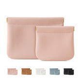 MEIBOOCH two-pack makeup bags in pink offer organized beauty storage for travel.