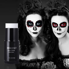 MEICOLY cosplay makeup application set shown for dramatic Halloween looks.