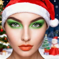MEICOLY eyeshadow-brush-included image highlights easy application with smooth texture.