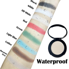 MEICOLY pressed powder eyeshadow compact delivering durable color with minimal fallout