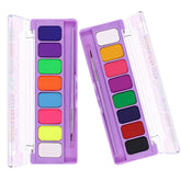 MEICOLY water-activated eyeliner palette glow colors highlight under UV for vibrant looks