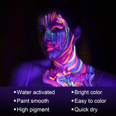 MEICOLY water-based face paint being applied on skin