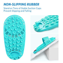 Meidong foot scrubber non-slip suction cups close-up for shower safety
