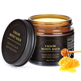 MEIDU Beef Tallow face-application shows soothing moisture for daily skincare.
