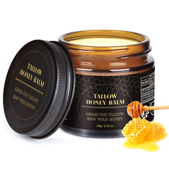 MEIDU Beef Tallow face-application shows soothing moisture for daily skincare.